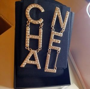 Brand new in box CHA-NEL earrings